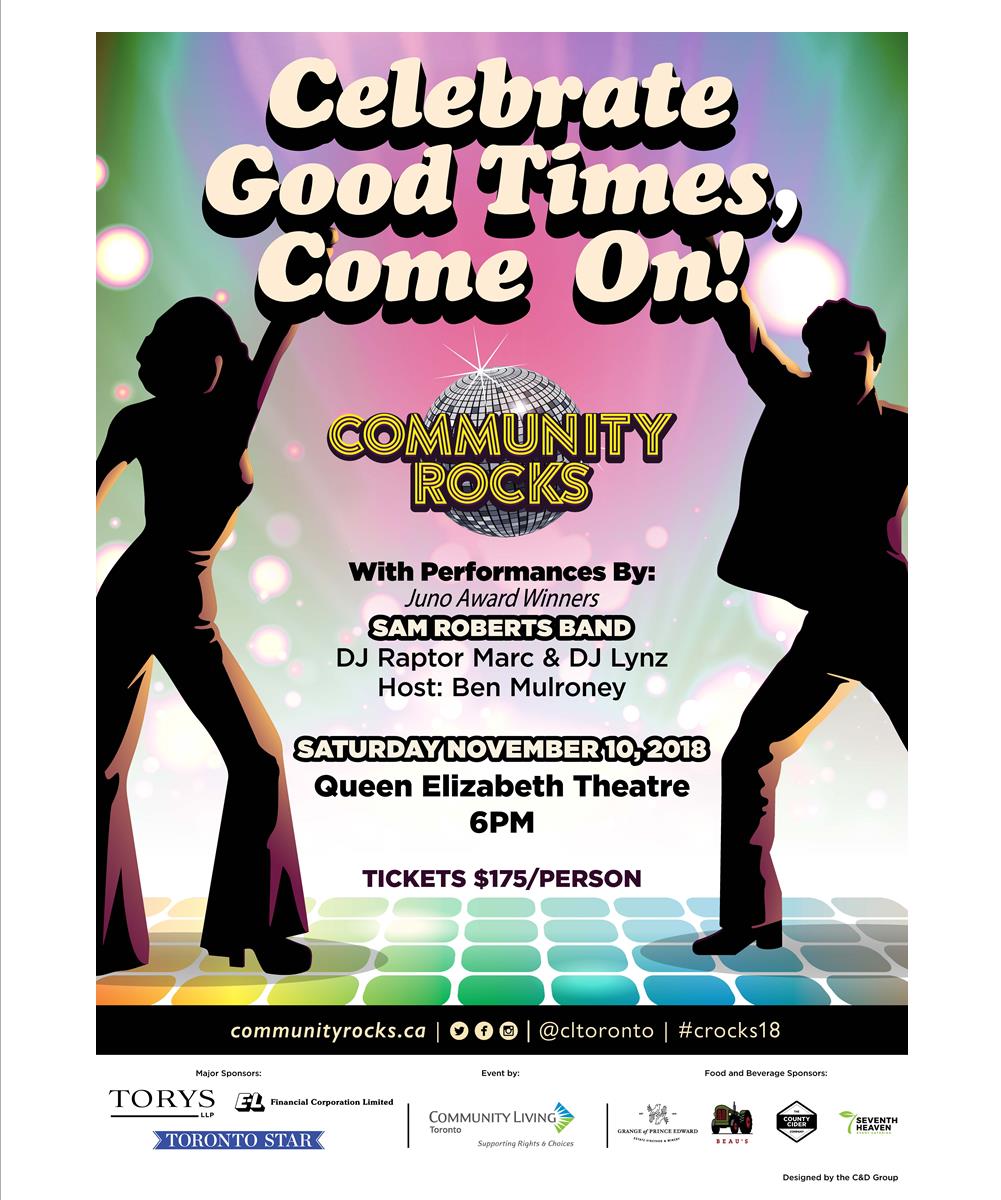 Get your Dancing shoes ready! Community Rocks in coming up! Saturday November 10th! 