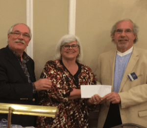 Bo Fleishman from Rotary, Laura Parsonson and Paul Collins