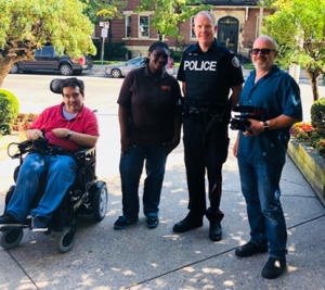 Nelson Raposo, Shineeca McLeod and PC Peddle and                  Jason Maher from ConnectABILITY.ca  