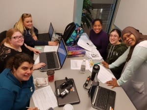 IOPEN Centennial College Students Studying Hard.